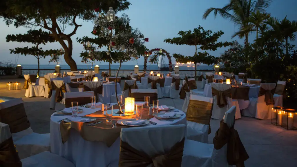 Park Hyatt Gala Dinner Area over Zanzibar sunset