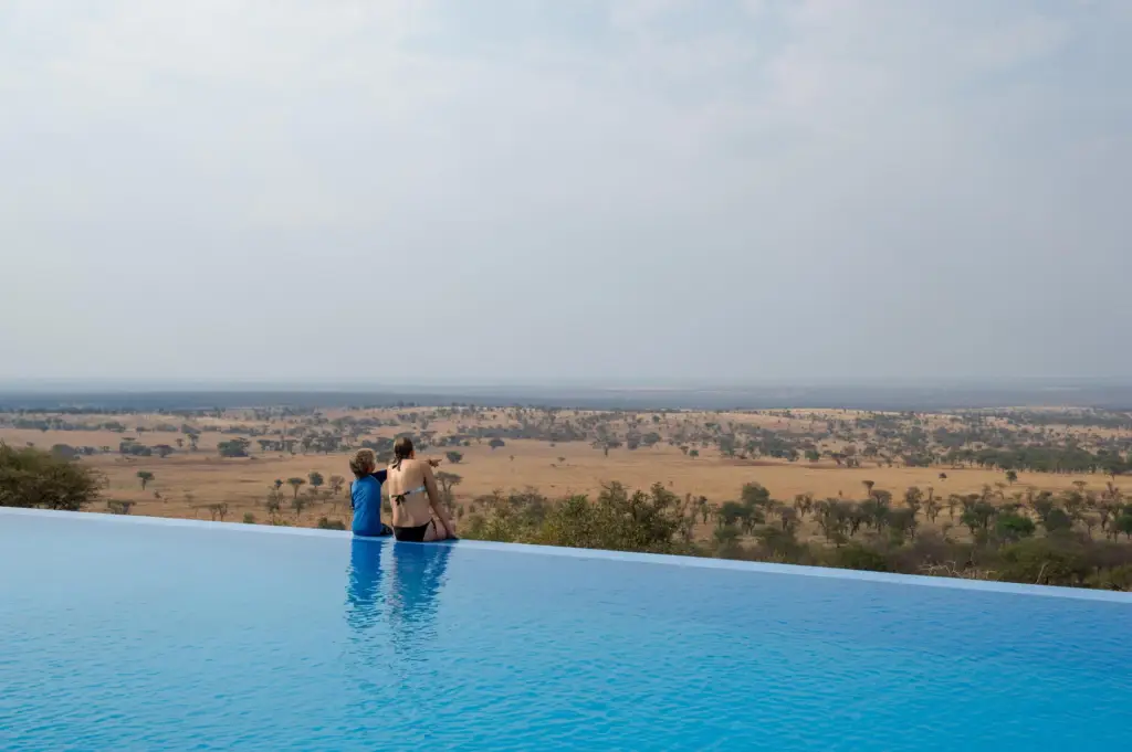Main pool at KubuKubu Tented Safari Lodge in Serengeti