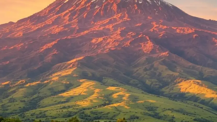 Mount Kilimanjaro green season view, Many People wants to know the location and Facts About Kilimanjaro