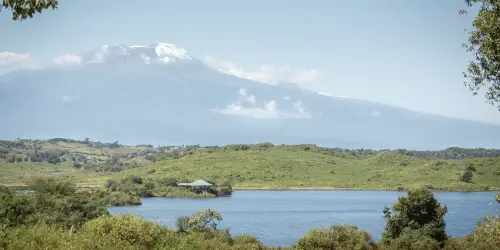 Lake and Mt Kilimanjaro