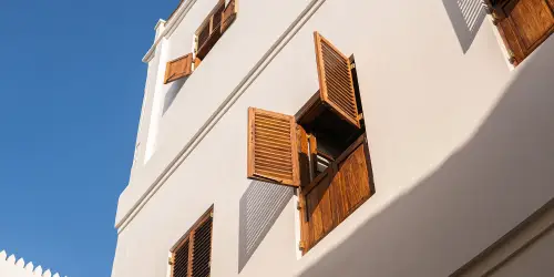 Outdoor view of the Neela Boutique Hotel Stone Town Zanzibar