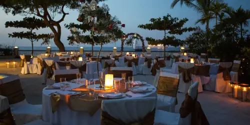 Park Hyatt Gala Dinner Area over Zanzibar sunset