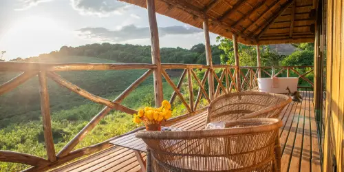 Rhotia Valley Cabin Suite Terrace View with sitting Area