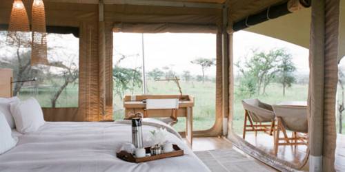 Luxury Glamping Tent Room with Savanna Views