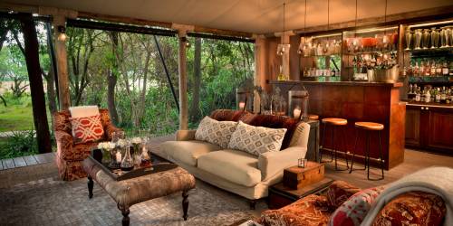 Lounge at Mara Triangle's Bateleur Camp