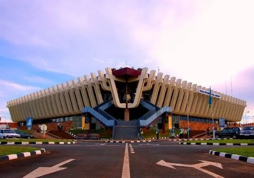 A prominent building with a significant structure on its roof, highlighting its unique architectural features.